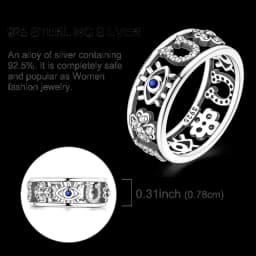 925 Sterling Silver Infinite Love Ring Original Luxury Design Zircon Finger Rings For Women High Quality Wedding Jewelry Gift
