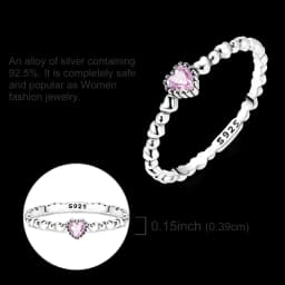 925 Sterling Silver Infinite Love Ring Original Luxury Design Zircon Finger Rings For Women High Quality Wedding Jewelry Gift