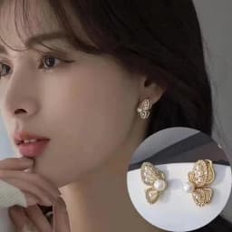 Korean Fashion Zircon Drop Earrings For Women Jewelry 2026 Trending New Luxury Women's Geometric Hoop Earrings Pendientes Gifts