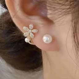 Korean Fashion Zircon Drop Earrings For Women Jewelry 2026 Trending New Luxury Women's Geometric Hoop Earrings Pendientes Gifts