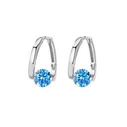 Korean Fashion Zircon Drop Earrings For Women Jewelry 2026 Trending New Luxury Women's Geometric Hoop Earrings Pendientes Gifts