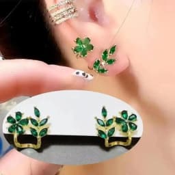 Korean Fashion Zircon Drop Earrings For Women Jewelry 2026 Trending New Luxury Women's Geometric Hoop Earrings Pendientes Gifts
