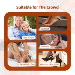 3D Smart Rechargeable Foot Massage Pad EMS Remote 6 Modes 15 Levels Electric Foot Massager Improves Blood Circulation Relax Muscles Slim Legs