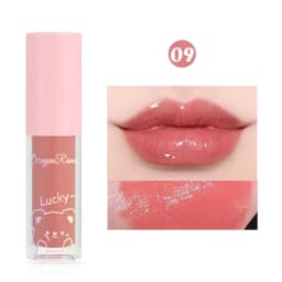 Fashion Beauty Watery Lip Glaze Moisten Shine Glitter Lip Plumper Moisturizing Liquid Lipstick Female Makeup Lip Stain Tint