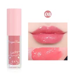 Fashion Beauty Watery Lip Glaze Moisten Shine Glitter Lip Plumper Moisturizing Liquid Lipstick Female Makeup Lip Stain Tint