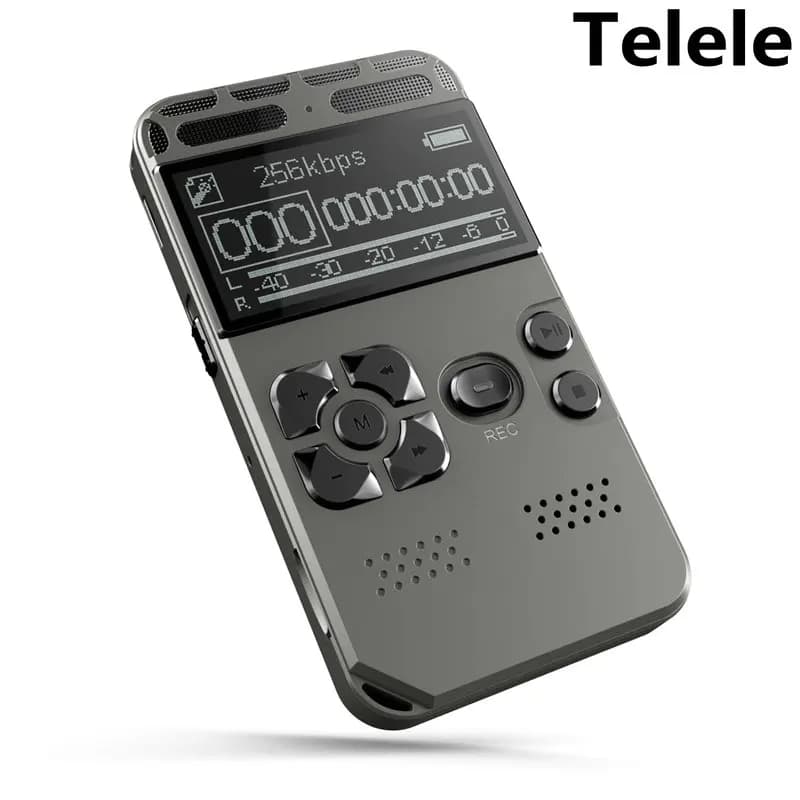 Digital Voice Recorder Voice Activated Mp3 player 32GB Music Player Card One-button Record Noise Reduction Dictaphone V35