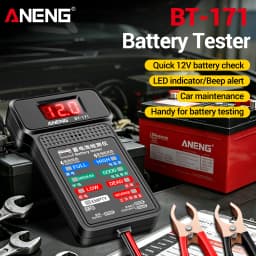 ANENG BT-171 12V Automotive Battery Tester Buzzing Alarm Reverse Connection Protection Automotive Battery Quality Testing Tool