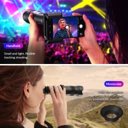 APEXEL 4K 36X Monocular Telescope Zoom Telephoto Lens for Phone with Metal Bracket Universal Clip for Shoot Birds/the Moon/Game