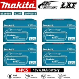 100% Original Makita 18V 6.0Ah Rechargeable Battery For Makita BL1830 BL1830B BL1840 BL1840B BL1850 BL1850B Power Tools Battery