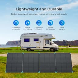 Renogy Solar Panels, 300W Portable Lightweight Solar Suitcase, N-Type 25% High Efficiency Foldable Solar Panel