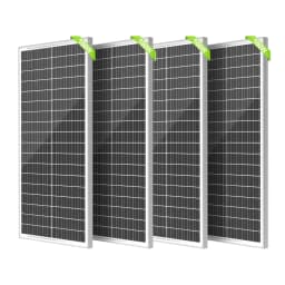 RVPOZWER 100W 12V Solar Panel 12BB Monocrystalline High Efficiency Module for Roof Mount Off Grid Power System Wholesale