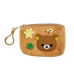 Japanese Kawaii Rilakkuma Cartoon Plush Storage Coin Purse Portable Cartoon Key Chain Pendant Lovely Backpack Decoration Gifts