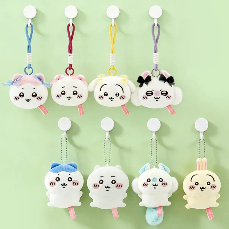 Original Chiikawa Anime Plush Doll Kawaii Usachi Keychain Hachiware Keyring Stuffed Pendent Backpack Ornament Toy Birthday Gift