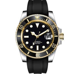Custom Logo Luxury Sapphire Crystal NH35 Miyota Automatic Mechanical Watch Rose Men's Watch 10Bar Swimming Date Male Clock