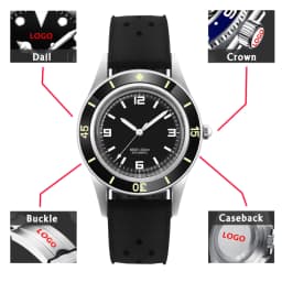 CORGEUT 50-Fathoms Dive Watch WD50F NH35 Automatic Movement 40mm Watch For Man Luminous 200m Waterproof Sapphire Vintage