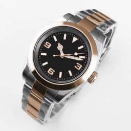 36/39mmcustom New Design pink black dial Mechanical Wristwatches Luxury Corgeut 10BARS Sapphire NH35 Movement Watch for Men