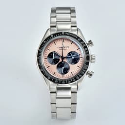 Corgeut 40mm Watch Quartz for Men Luxury Chronograph Fashion Sapphire Trendy Stylish Sports Mens Steel Band Wrist Watches