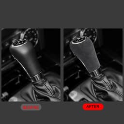 For Mercedes Benz W169 W203 W204 W211 W212 W461 W463 GLS X166 GLK X164 2009-2011 Italian Suede Overlay Gear Shift Knob Cover