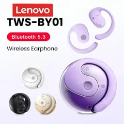 Lenovo OWS Wireless Headphones Bluetooth Headset with Mics HiFi Stereo Sound Earphones Smart Touch Sports Waterproof Earbuds