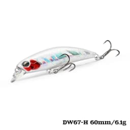 TSURINOYA Sinking Minnow 60S 60mm 6.1g DW67 New Fishing Lures Professional Hard Lure Pencil Wobbler Crankbait Bass Pike Baits