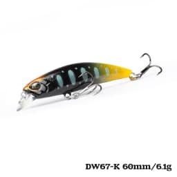 TSURINOYA Sinking Minnow 60S 60mm 6.1g DW67 New Fishing Lures Professional Hard Lure Pencil Wobbler Crankbait Bass Pike Baits