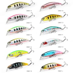 TSURINOYA Sinking Minnow 60S 60mm 6.1g DW67 New Fishing Lures Professional Hard Lure Pencil Wobbler Crankbait Bass Pike Baits