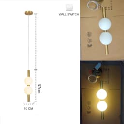 Designer Led Pendant Chandelier for Cafe Bar Bedroom Bedside Kitchen 4 Heads Round Ball Hanging Lighting Fixture Home Decor