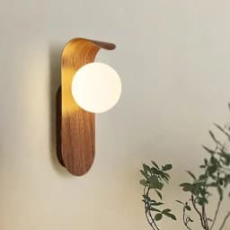 Iron Wood Grain Wall Lamp Acrylic Lamp Shade Living Room Bedroom Bookstore Retro Decoration Corridor Hall Simple Background Lamp
