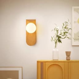 Iron Wood Grain Wall Lamp Acrylic Lamp Shade Living Room Bedroom Bookstore Retro Decoration Corridor Hall Simple Background Lamp