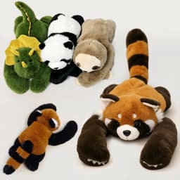 30/65cm Cute Long Arm Stuffed Animal Arm Weighted Soft Plush Pillow Raccoon Koala Bear Sloth Dinosaur Gift for Boys and Girls