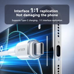 KUULAA USB C Cable to USB Type C Cable PD 60W Fast Charger Cord USBC to Type-C Cable for iPhone16 15 Samsung MacBook iPad Xiaomi