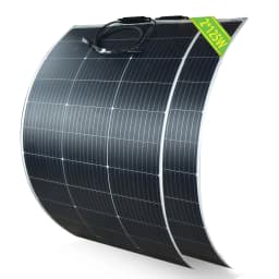 2PCS 125W Flexible Solar Panel 12V Battery Solar Panel, Suitable for Camping RV, Yacht, Outdoor Portable Monocrystalline Solar Panel,