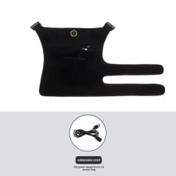 USB Heated Hip Brace Massager Carbon Fiber Heating Pad 3 Modes Pain Relief Muscle Relax Sport Recovery