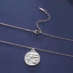 Skyrim The Eye Of Horus Ra Udjat Pendant Necklace Women Stainless Steel Gold Color Thick Chain Ancient Egypt Amulet Jewelry Gift