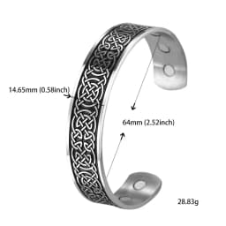 Teamer Stainless Steel Nordic Viking Runes Bangle Men Women Wicca Amulet Vintage Tree of Life Cuff Bracelet Jewelry Couple Gifts