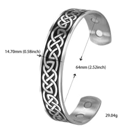 Teamer Stainless Steel Nordic Viking Runes Bangle Men Women Wicca Amulet Vintage Tree of Life Cuff Bracelet Jewelry Couple Gifts