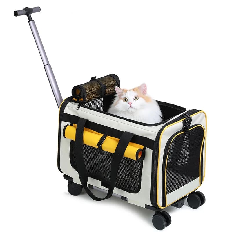 Pet Trolley Cat Bag Extra Large Portable Case Detachable Dog Trolley Case Large Foldable Pet Bag Cat Travel Carrier Bag