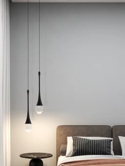 LED Pendant Lights Chandelier Mirror Lamp Home Kitchen Island Dining Living Room Bar Cafe Droplight Fxture