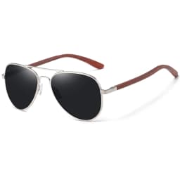 GM Brand Designer Sun Glasses for Women Red Wood Leg With Metal Frame Sunglasses Men Women Wooden Sunglass Gift Paper Box S2801