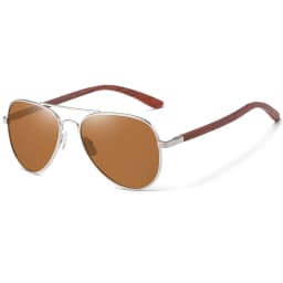 GM Brand Designer Sun Glasses for Women Red Wood Leg With Metal Frame Sunglasses Men Women Wooden Sunglass Gift Paper Box S2801