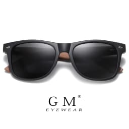 GM Environment-Friendly Retro Walnut Wood Sunglasses UV400 Polarized Bamboo Sunglasses Men's Fashion Trendy Anti Blue Lens 7061h