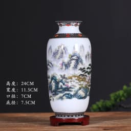 Jingdezhen Ceramic Vase Decoration Living Room Flower Vase Porcelain Decoration