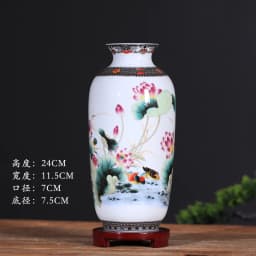 Jingdezhen Ceramic Vase Decoration Living Room Flower Vase Porcelain Decoration
