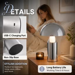 Metal Mushroom Table Lamp Modern Decoration Luxury Nordic Bedroom Headboard Creative Atmosphere Desk Lamp