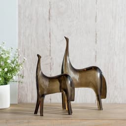 Resin Crafts Artificial Animal Sculpture Horse Couple Foal Abstract Animal Ornaments Decorative Figurines Home Decoration