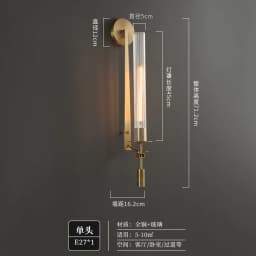 American Country Retro Brass Led Wall Lamps Living Room Foyer Hotel Bedroom Bedside Stairs Surface Mount Wall Light Luminaire