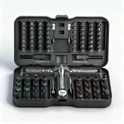 Precision 24/40/66in1 Magnetic Ratchet Screwdriver Set Detachable T-Handle Magneticizer Fix Furniture, Electronics & Glasses