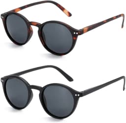 ZENOTTIC Vintage Polarized Sunglasses Men Classical Retro Brand Designer Round Outdoor Driving UV400 Shades Sun Glasses Woman