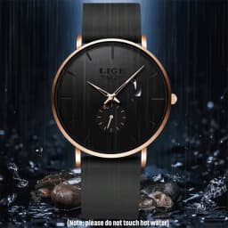 LIGE New Fashion Mens Watches Top Brand Luxury Sports Waterproof Simple UltraThin Quartz Watch Man Clock Relogio Masculino+Box