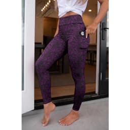 LETSFIND High Quaility New Women Elastic Pockert Pants Fashion High Waist 3D Printing Stretch Fitness Sexy Girls Leggings